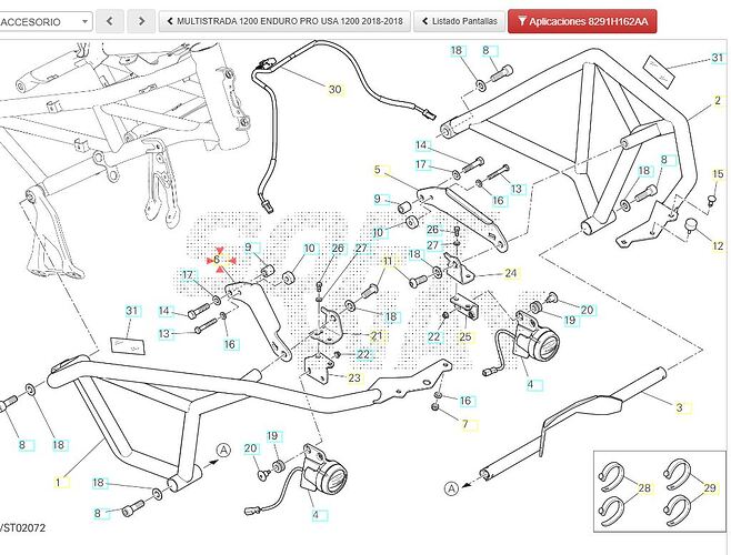 Hardware Ducati sin T Especial